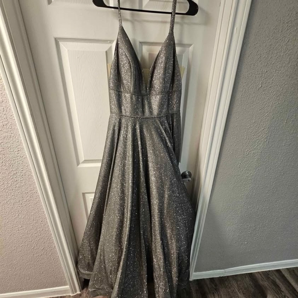 Sparkling Silver Gown